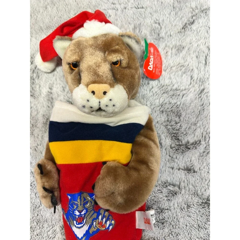 SAMPLE! Vintage 1997 Florida‎ Panthers Stanley Christmas Stocking Plush DADA NFL